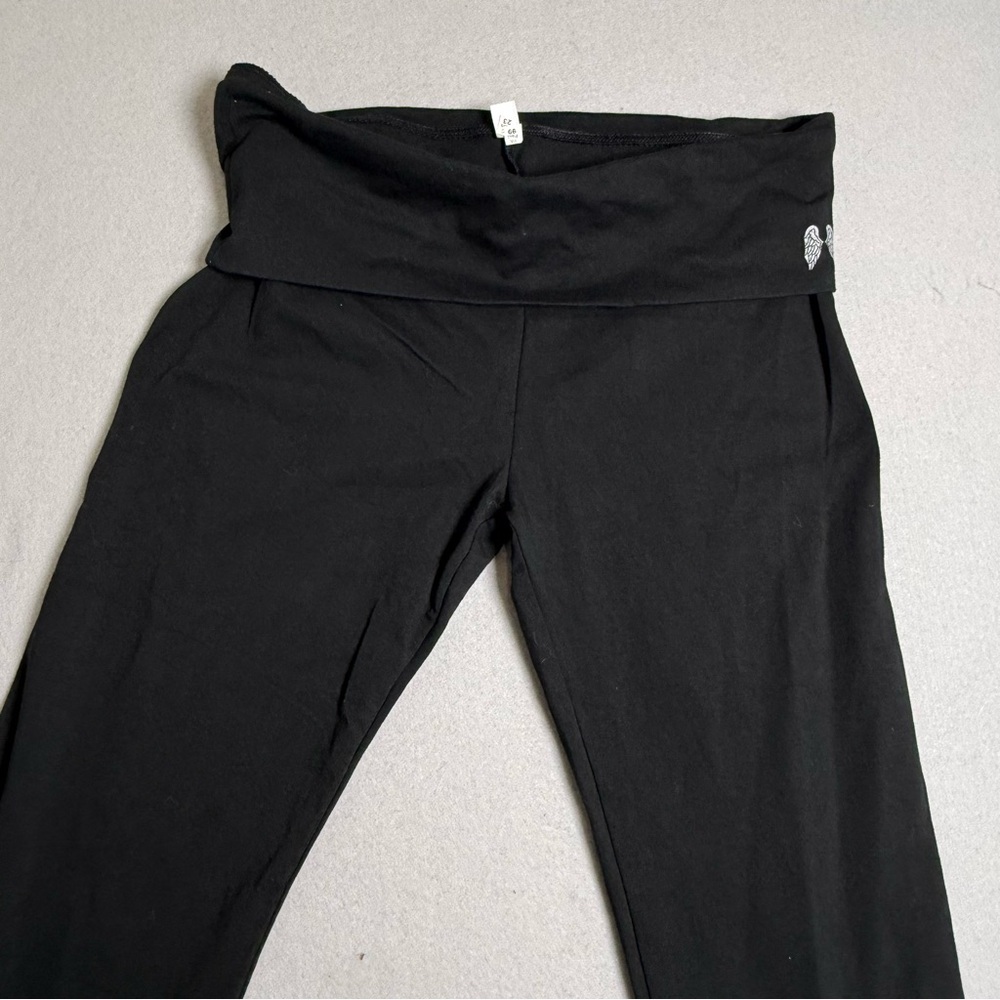 Victoria's Secret Yoga Pants Foldover Leggings Small Angel Wing Y2K Small X Long - Picture 4 of 7